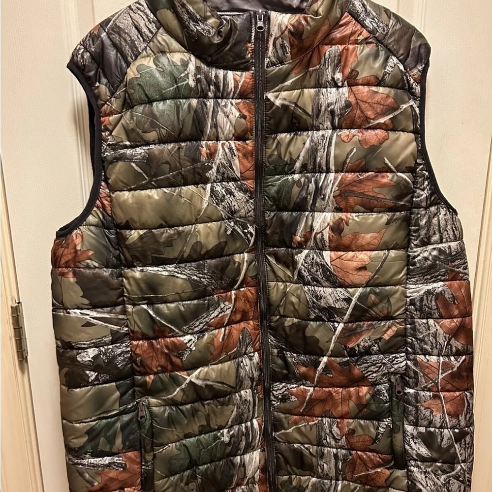 Trail Crest Men’s Highland Timber Camouflage Puffer Vest Size 2XL NWOT